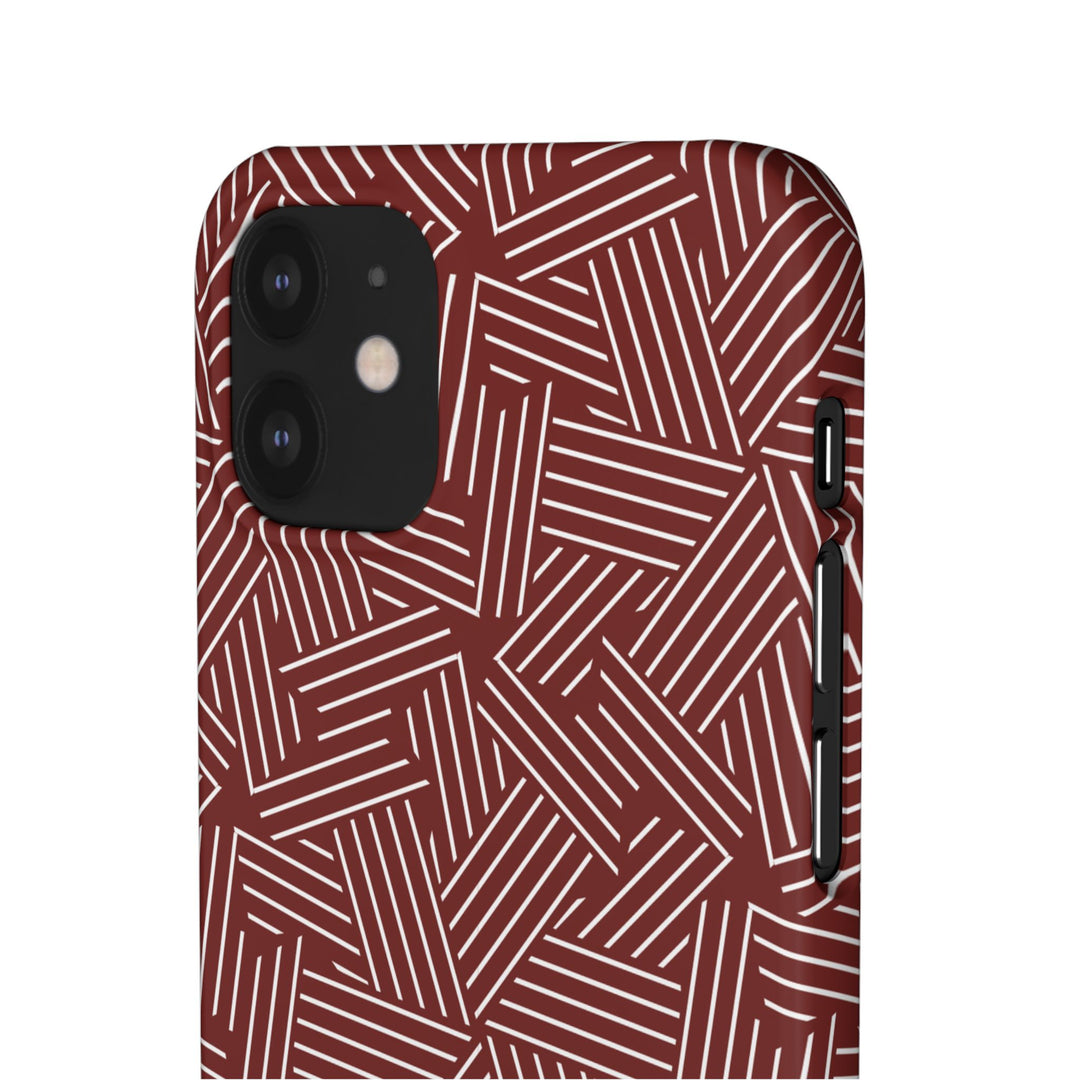 Red Line Pattern Case