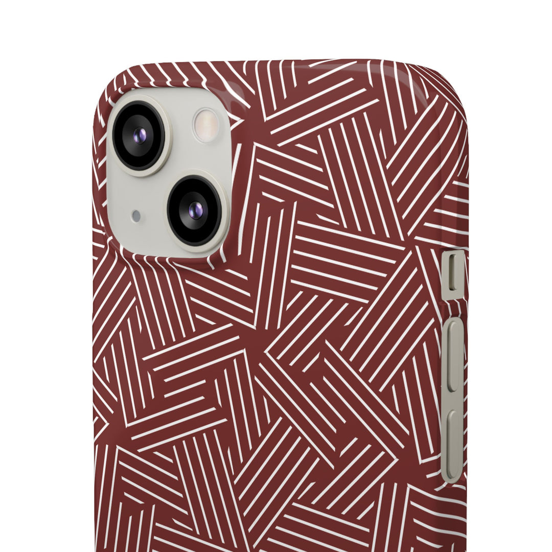 Red Line Pattern Case