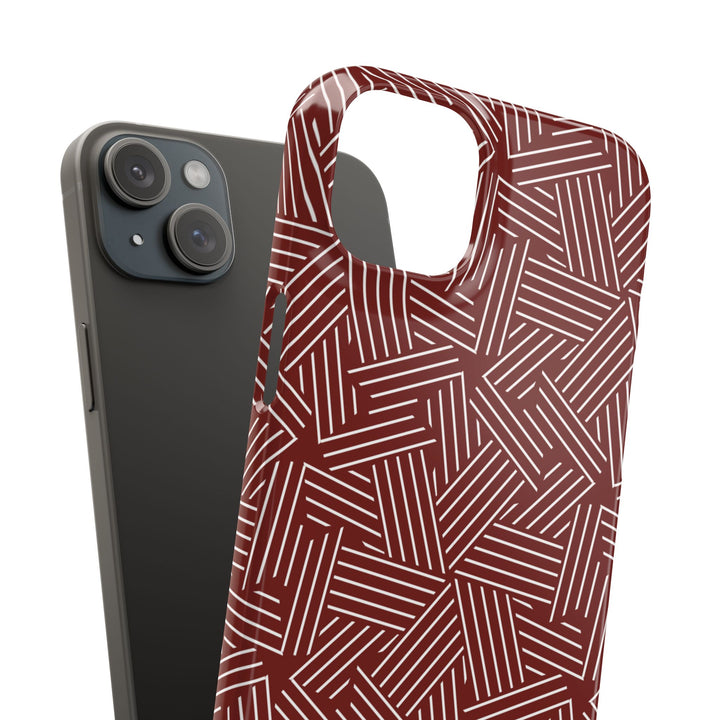 Red Line Pattern Case