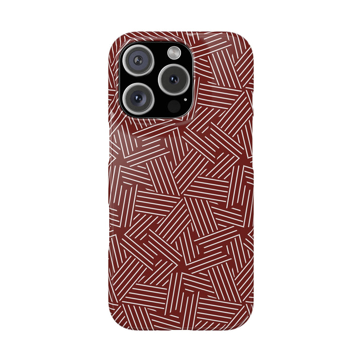 Red Line Pattern Case