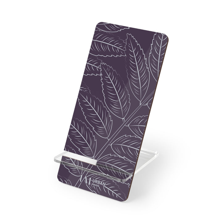 Phone Stand - Elegant Leaf Design