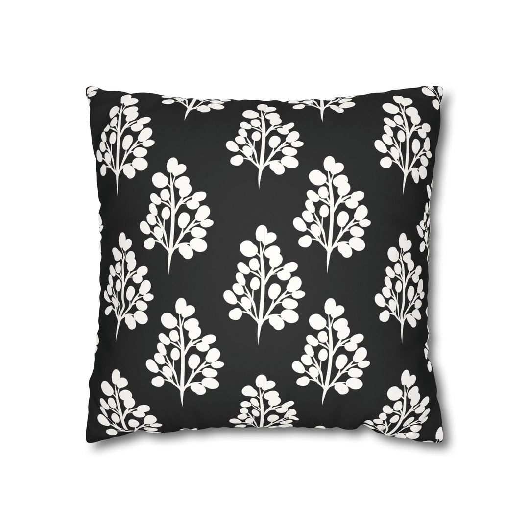 Pillow Cover - Chic Black & White Botanical Design