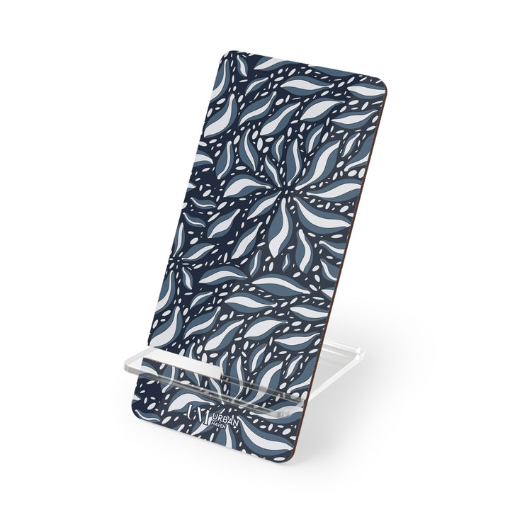 Urban Maven Phone Stand - Stylish Blue Petal Design