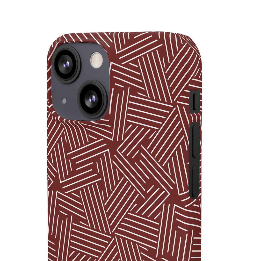 Red Line Pattern Case