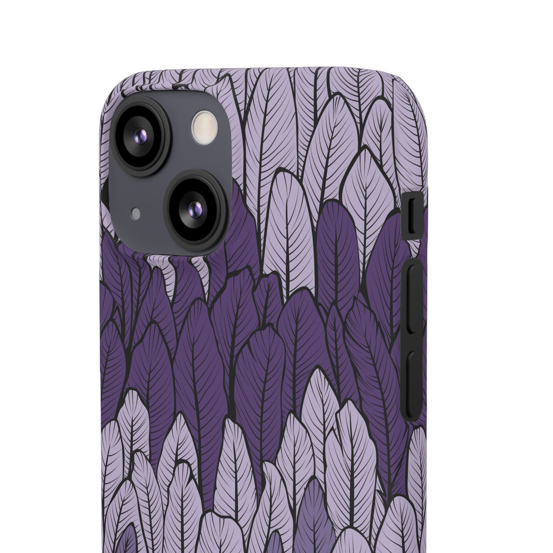 Purple Leaf Phone Case