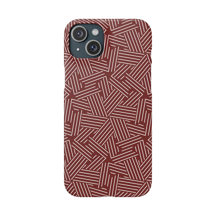 Red Line Pattern Case