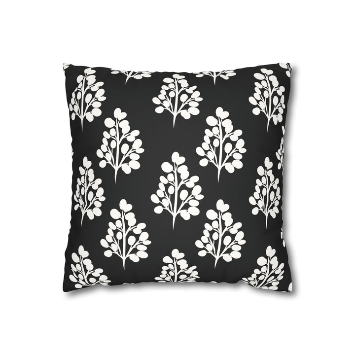 Pillow Cover - Chic Black & White Botanical Design