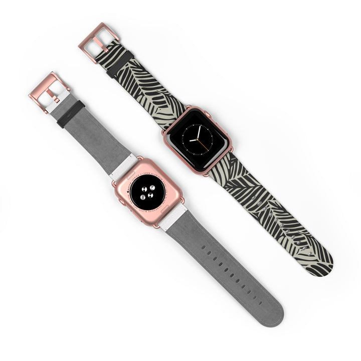 Monochrome Leaf Apple Watch Band