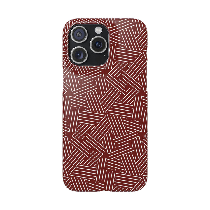 Red Line Pattern Case