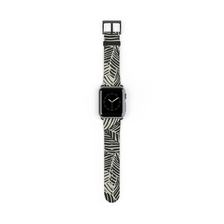 Monochrome Leaf Apple Watch Band