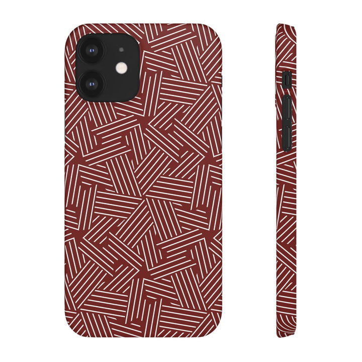 Red Line Pattern Case