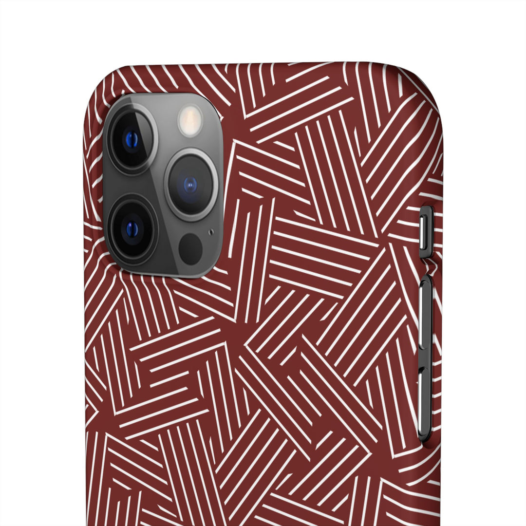 Red Line Pattern Case