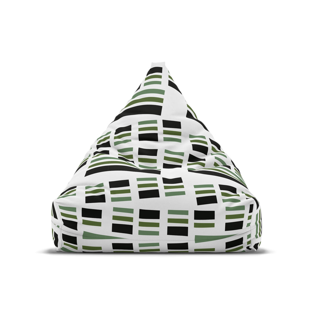 Green & Black Checkered Bean Bag