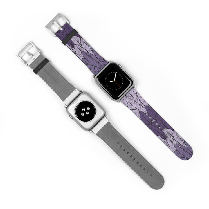 Purple Leaves Watch Band