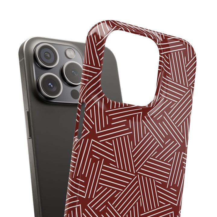 Red Line Pattern Case