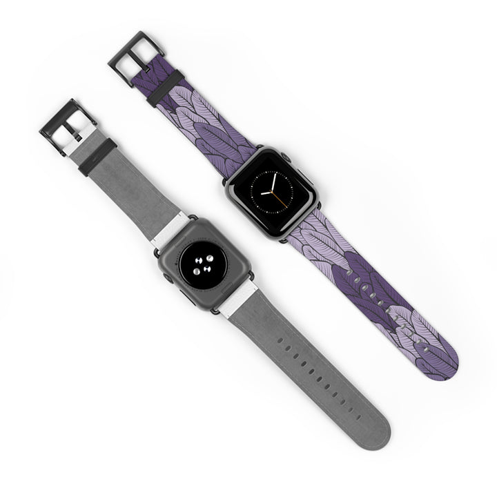 Purple Leaves Watch Band