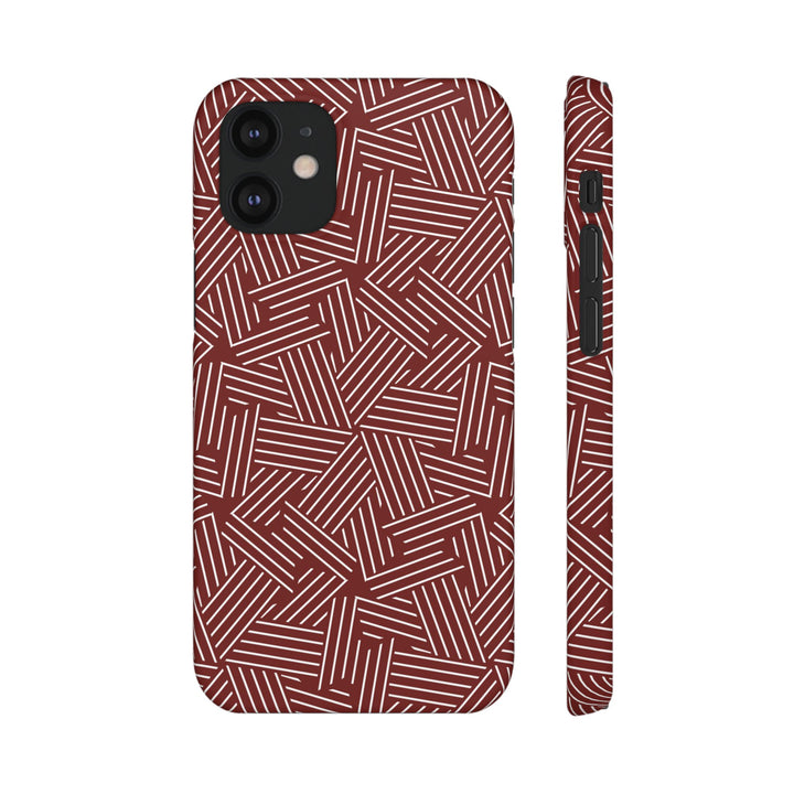 Red Line Pattern Case