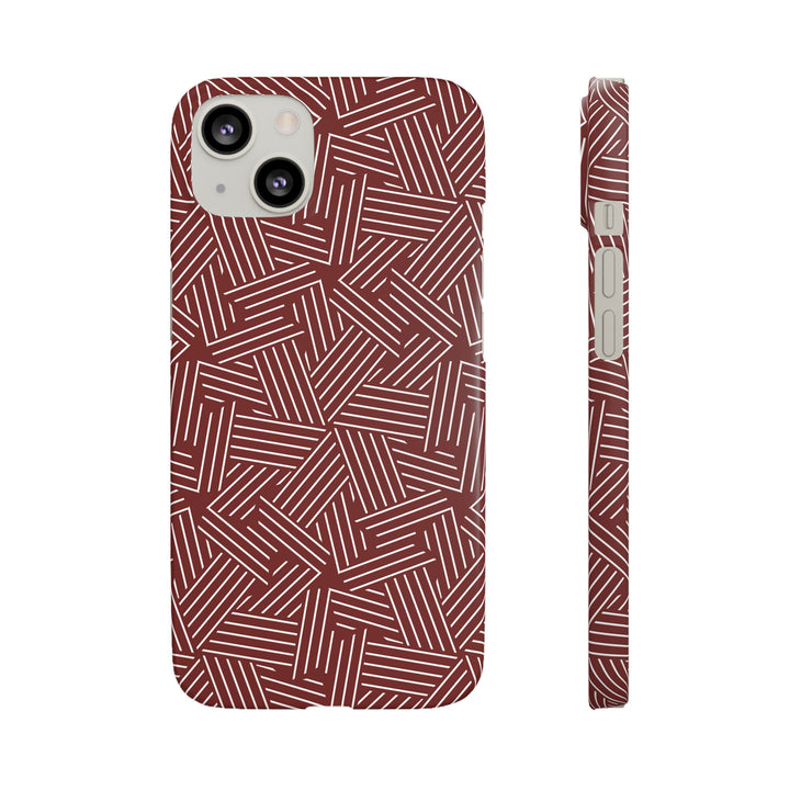 Red Line Pattern Case