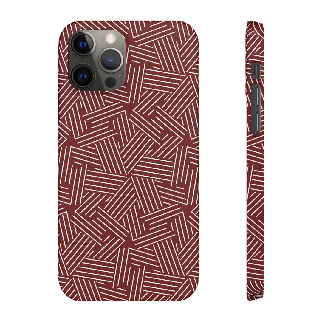 Red Line Pattern Case