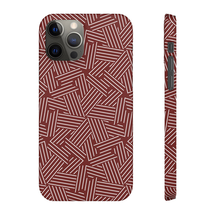 Red Line Pattern Case