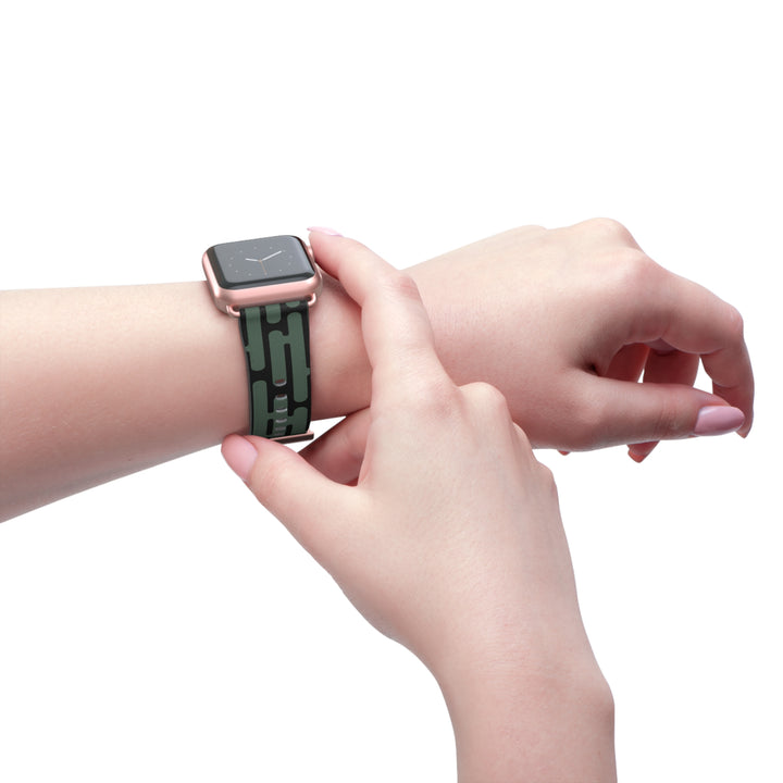 Green Geometric Watchband