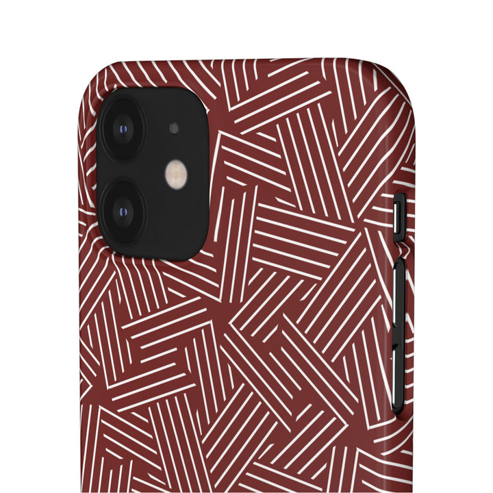 Red Line Pattern Case