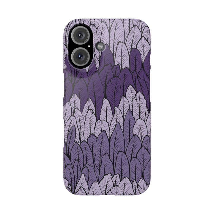 Purple Leaf Phone Case