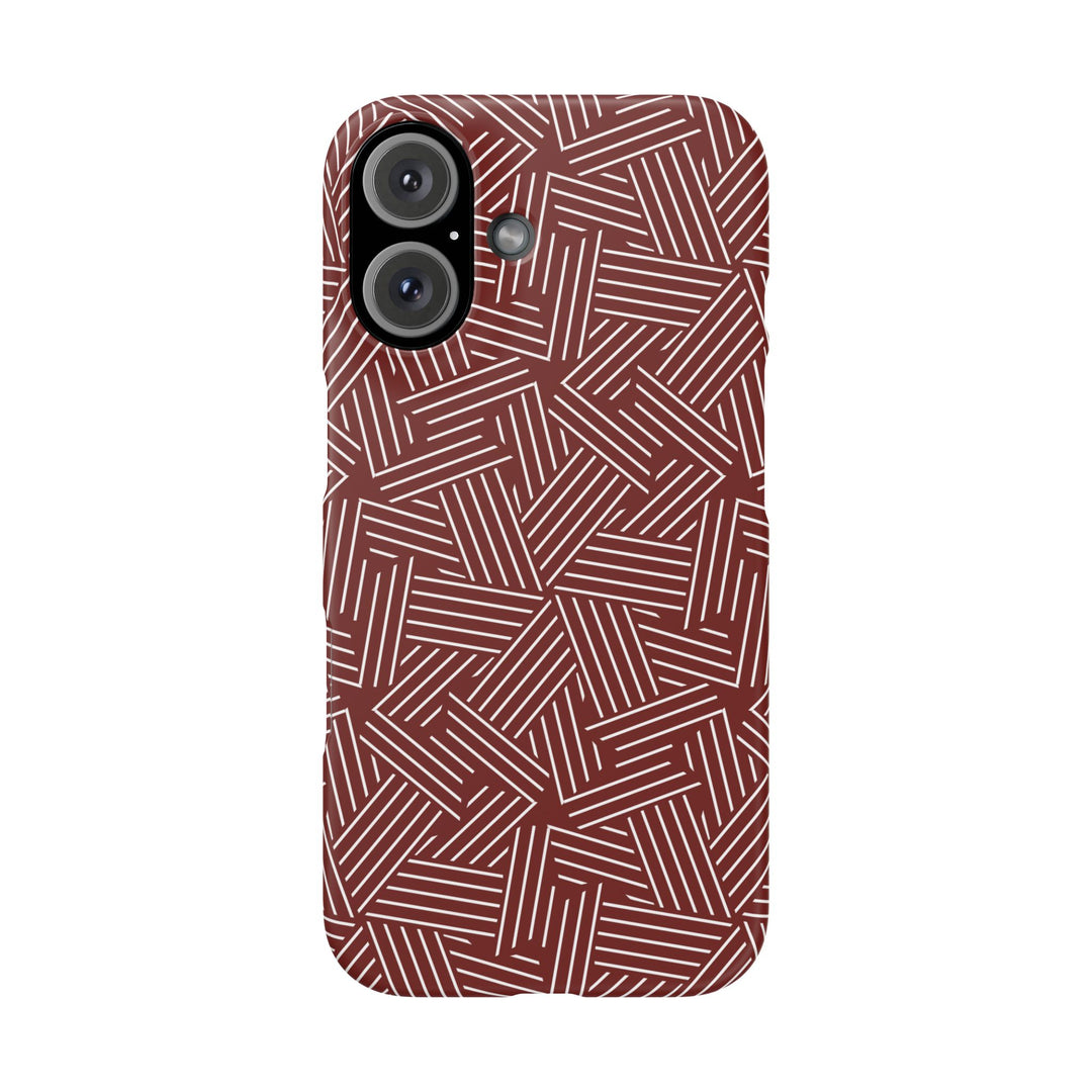 Red Line Pattern Case