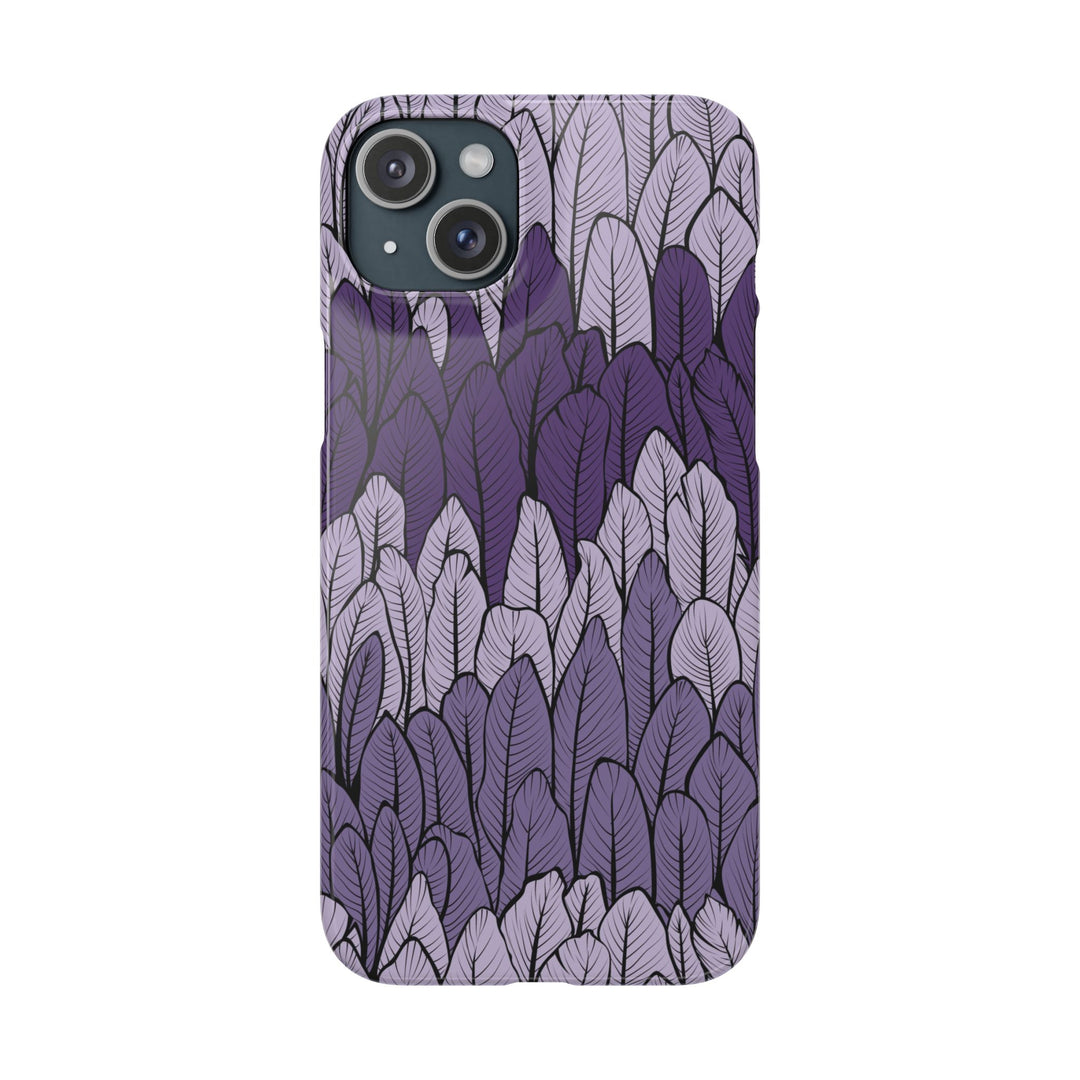 Purple Leaf Phone Case