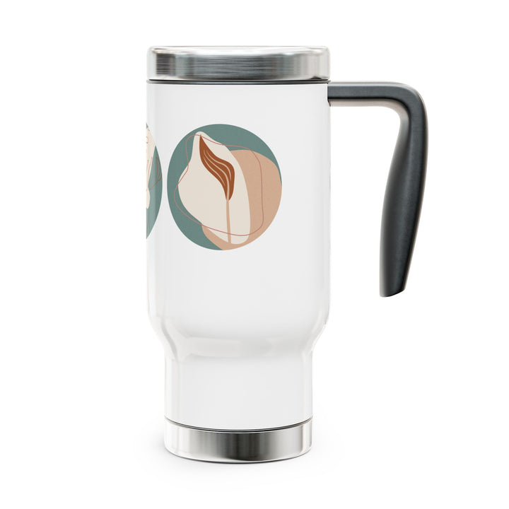 Stainless Steel Travel Mug with Handle – Insulated, Sleek, & Durable