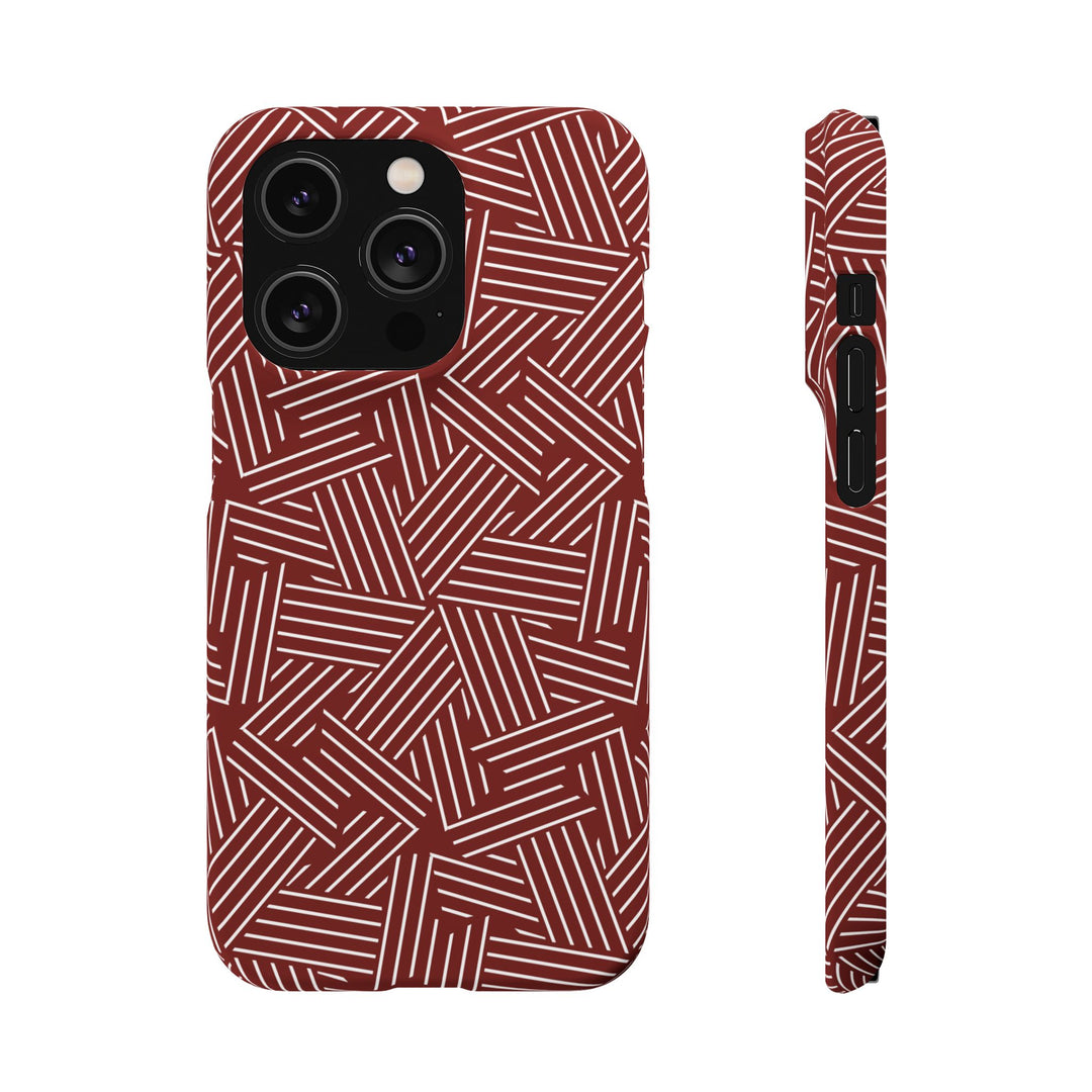 Red Line Pattern Case