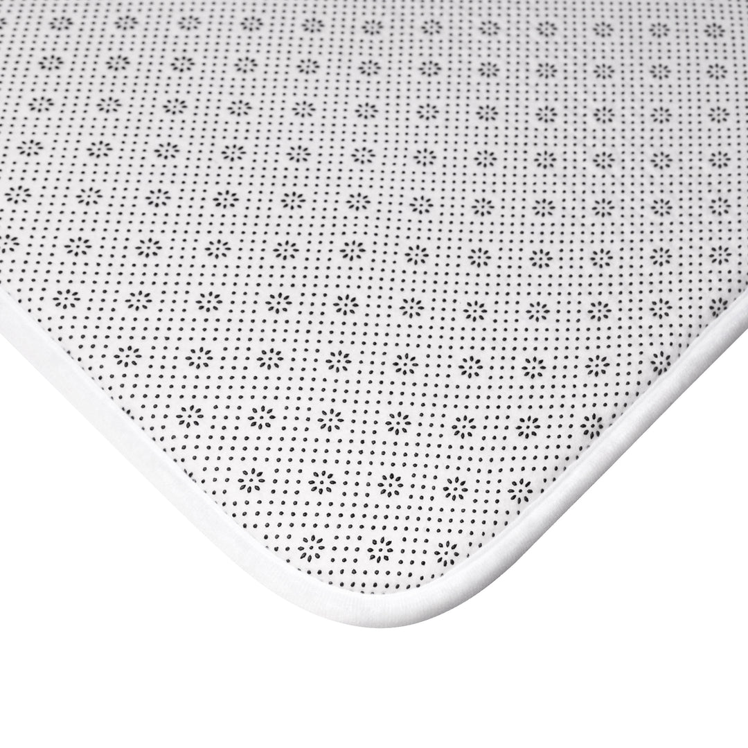 Bath Mat - Dual Leaf Lavender Design