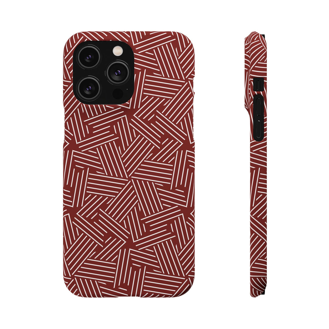 Red Line Pattern Case