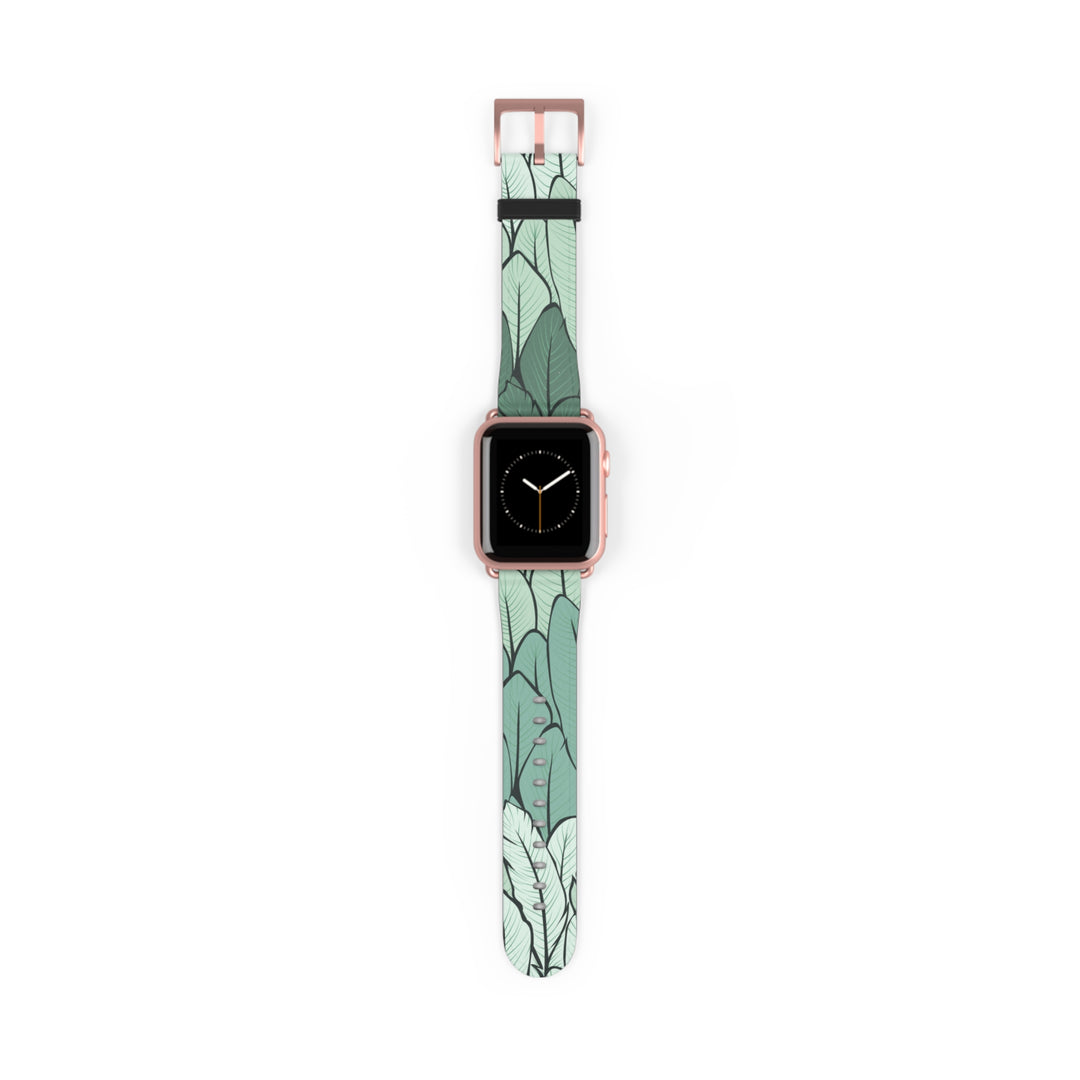 Green Leaf Watch Band