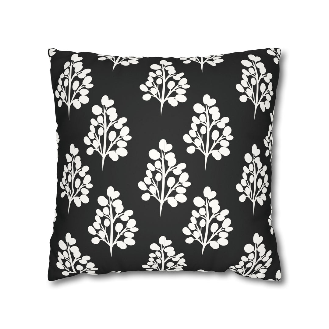 Pillow Cover - Chic Black & White Botanical Design