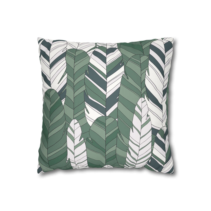 Pillow Cover - Tropical Leaf Design