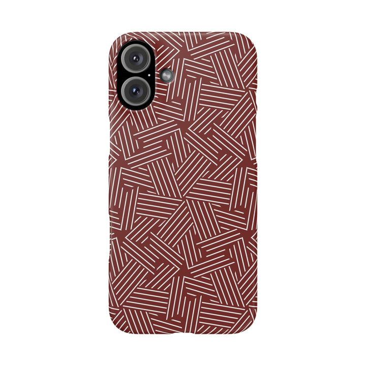 Red Line Pattern Case