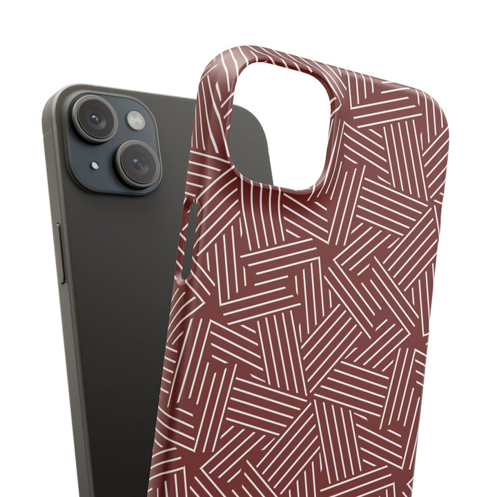 Red Line Pattern Case