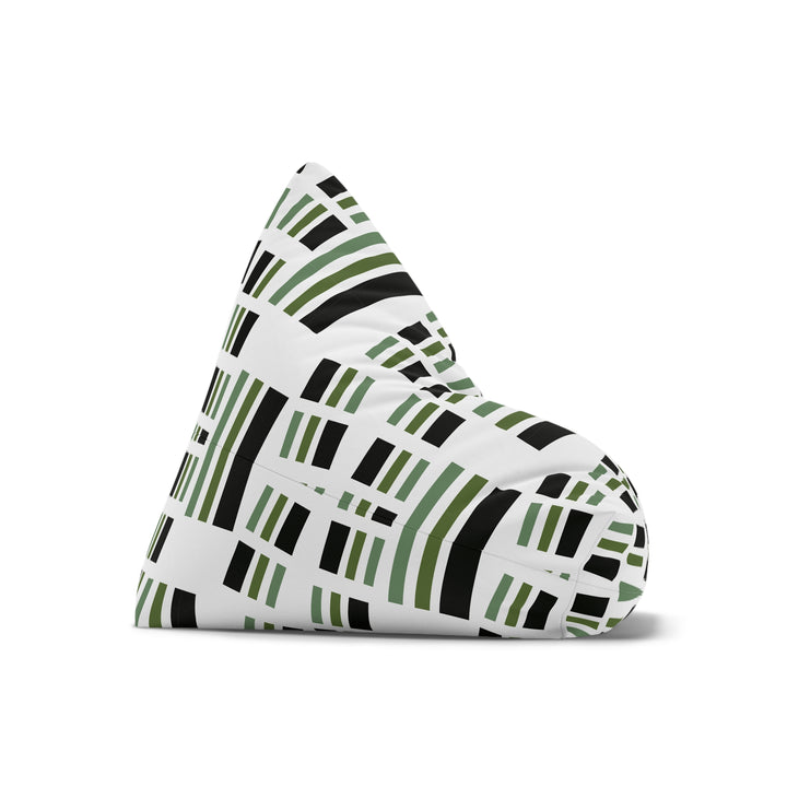 Green & Black Checkered Bean Bag