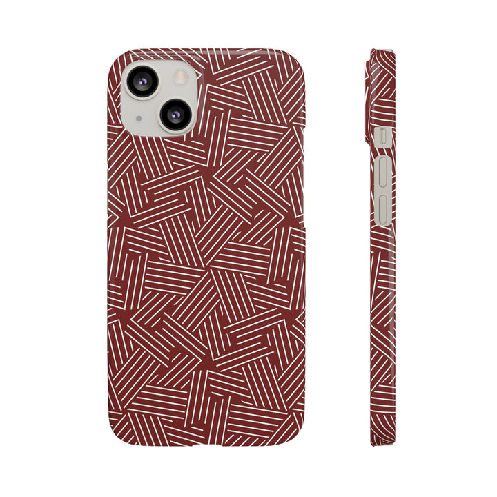 Red Line Pattern Case