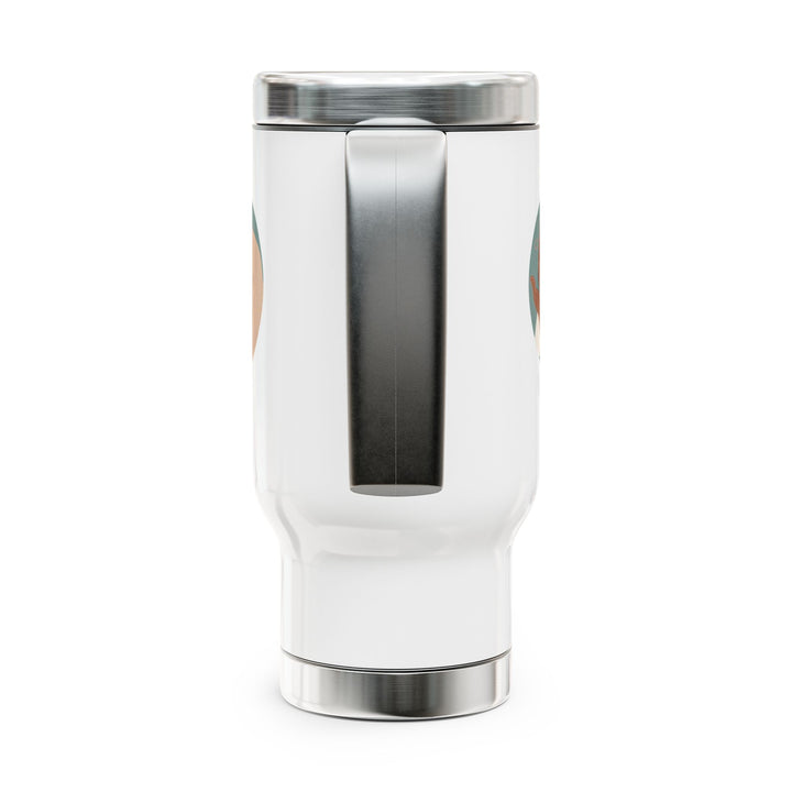 Stainless Steel Travel Mug with Handle – Insulated, Sleek, & Durable