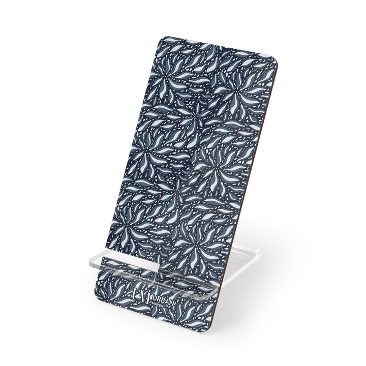 Phone Stand - Intricate Blue Floral Design