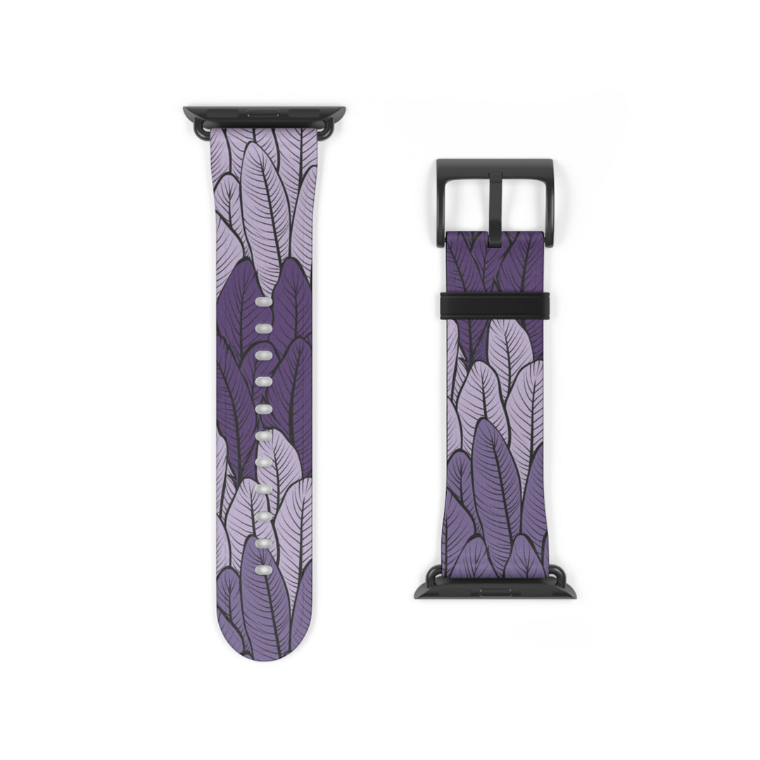 Purple Leaves Watch Band