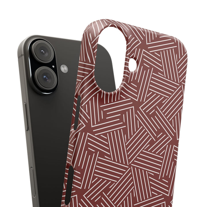 Red Line Pattern Case