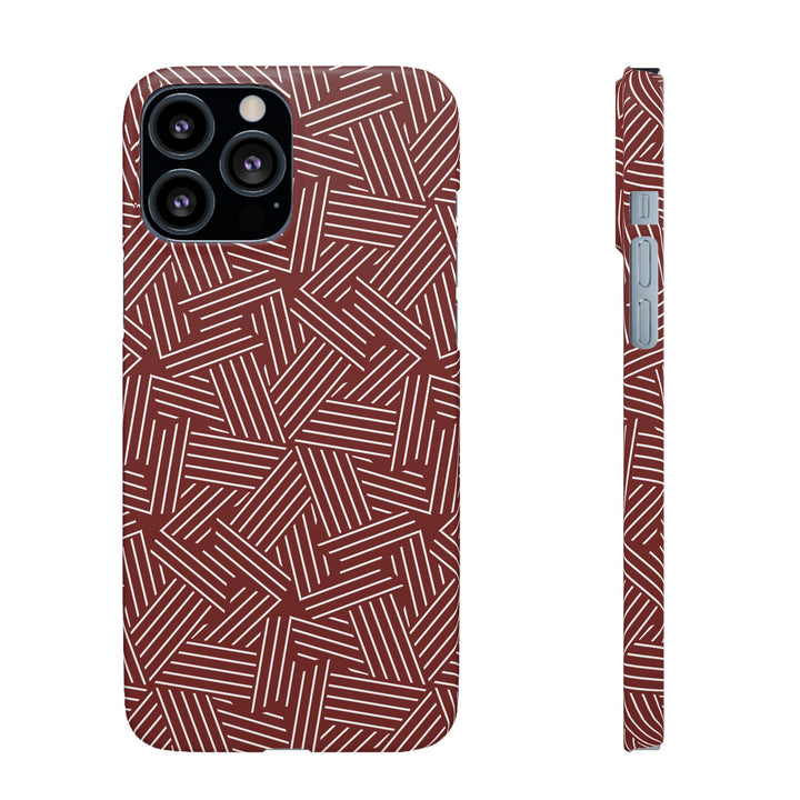 Red Line Pattern Case