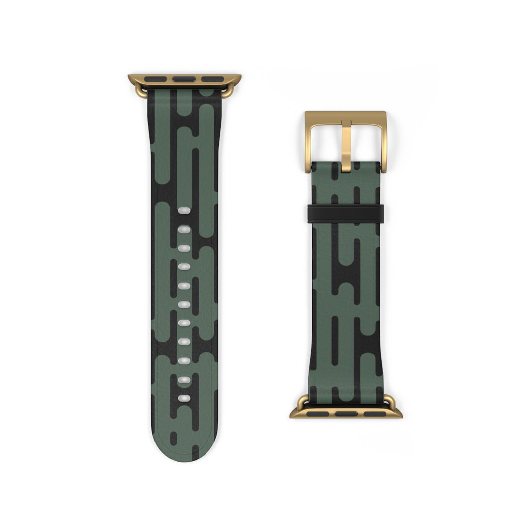 Green Geometric Watchband