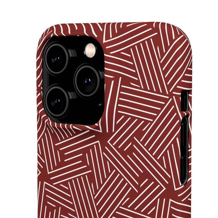 Red Line Pattern Case