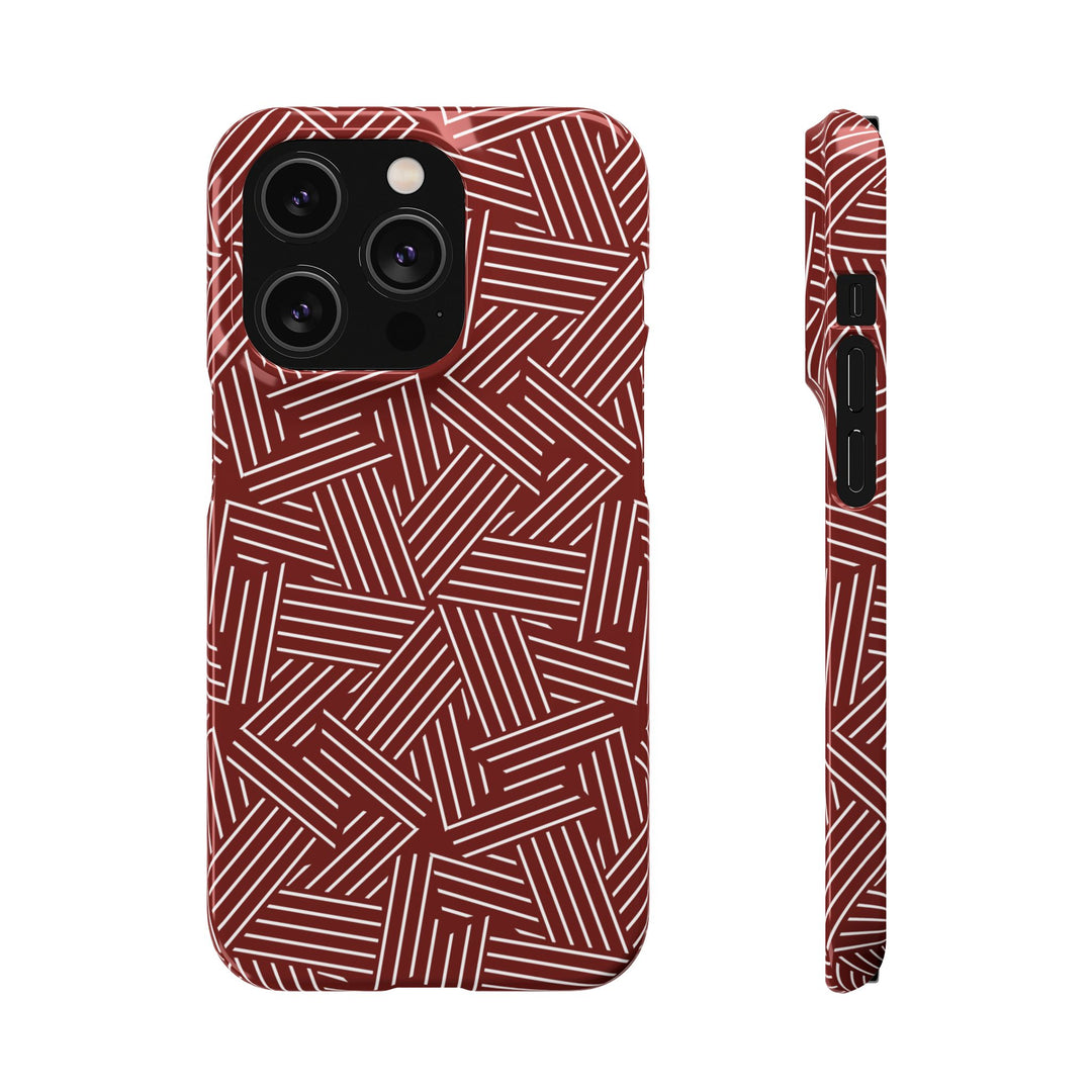 Red Line Pattern Case