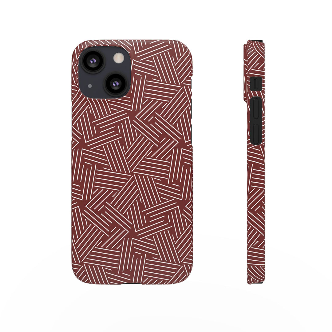 Red Line Pattern Case