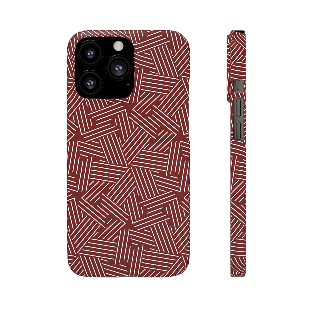 Red Line Pattern Case